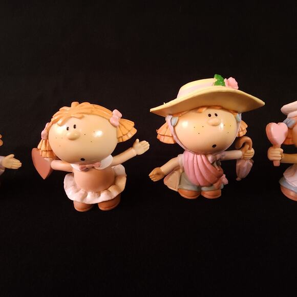 Vintage Bumpkins Lot 5 Girl & Boy 2.5" Toy Figure Fabrizio George Good 1985 PVC - Picture 3 of 10